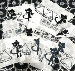 pjc 街クロッチくん　はぎれ，かけら13枚ミナペルホネン好きな方　ネコちゃん❤️