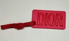 DIOR ネームタグ ラゲージタグ レッド