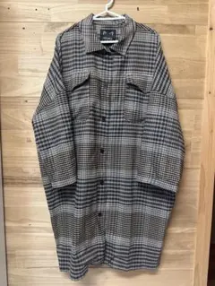 melange メラーンジュ　ピーコート　オーバーサイズ セール】オーバーサイズビッグカラーダブルPコート（ピーコート