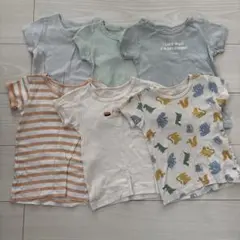 半袖肌着 シャツ 6枚セット まとめ売り 80