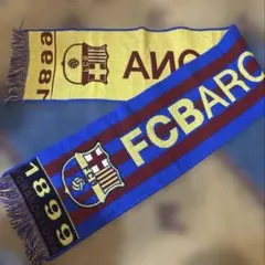 バルセロナ　サッカー　バルサ　マフラー　FC Barcelona　スペイン　記念