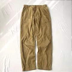 【ユニクロ】ヒートテックカーゴパンツ ウエストゴム 裾ドロスト 裏起毛 綿混 S