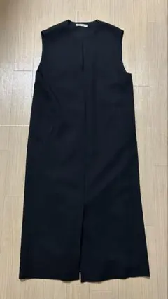 キーネック フロントスリット ジャンパースカート