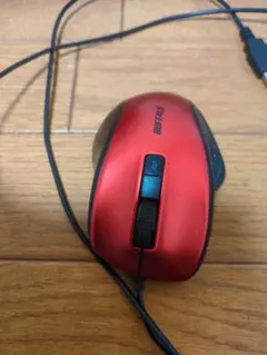 BUFFALO 有線マウス レッドのサムネイル