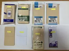 封筒まとめ売り　角8、角7、長形3号他　計407枚