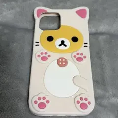 iPhone 12 スマホケース コリラックマ リラックマ ピンク シリコン