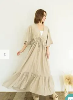 CANBE Sea Harbor リゾートワンピース　ベージュ