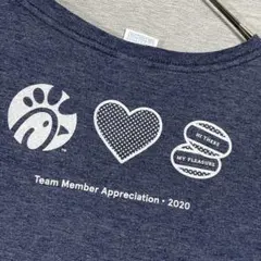 【DELTA】チキンのロゴとハート　企業ロゴ　コットンＴシャツビッグサイズ