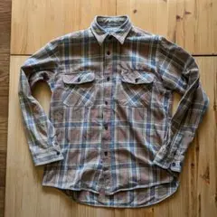 BIG JOHN＊ネルシャツ チェック柄 L 90s