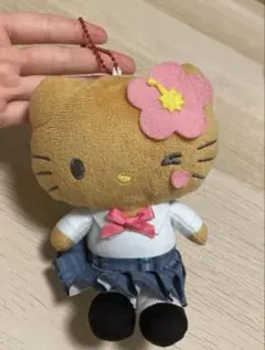 マスコットポーチ ギャル2 ハローキティ 黒ギャル　日焼けキティ　サンリオ