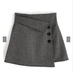 グレー ヘリンボーン タイトスカート