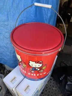 昭和レトロ ゴミ箱 缶 MILKY FIELD ミルキーフィールド ブリキ缶 