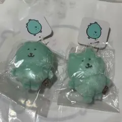 カラーなナガノくまマスコット　ミントグリーン　 2点セット