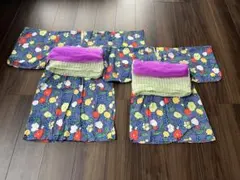 Ocean&Ground浴衣2点セット 花柄 パープル 帯付き100㎝120㎝のサムネイル