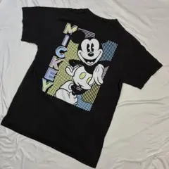 3255] USA古着 Disney 黒 M ミッキー ディズニー アメリカ古着