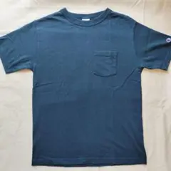 Champion チャンピオン ポケット 半袖Tシャツ L ネイビー