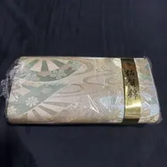 【新品未開封/特選】佐賀錦 和装用クラッチバッグ 数寄屋袋 扇子 流水柄