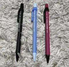 廃番ZEBRA KNOCK PENCIL RUBBER-100 シャーペン3本のサムネイル