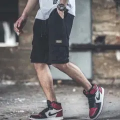 【新規入荷✨】メンズ ショートパンツ 黒 韓国 原宿 おしゃれ 新品未使用