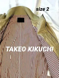 ⭐️TAKEO KIKUCHI ブルゾンベージュM カジュアル　size2 日本製