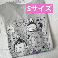 UNIQLO ラブブ　ポップマート　Tシャツ　コラボ　Sサイズ　グレー
