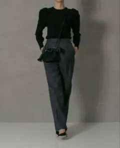 新品タグ付きSov.ダブルスタンダード♡パフスリーブラメニットのサムネイル