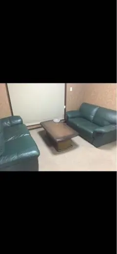 本革ソファセット 2点 センターテーブル付き