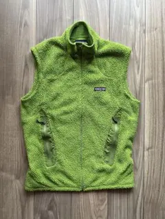 patagonia フリースベスト M グリーン