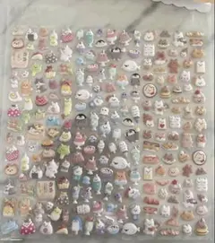 新品未使用 ねこ くま ペンギン ハッピー動物園 食べ物 ぷくぷくシール