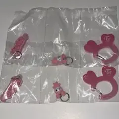 TWICE LOVELYS アクリルカラビナフロッキーマスコット　モモ　2点