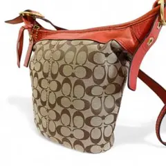 美品 正規品 コーチ COACH ショルダーバッグ シグネチャー 肩掛け 鞄