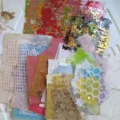 いろんな紙モノ 和紙 端紙 まとめ売り