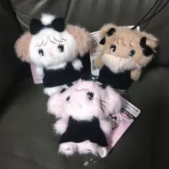 mikkoキャラクターズ BLACK RIBBON マスコット 3種