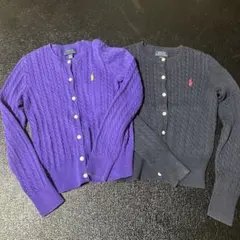 【美品】POLO RALPH LAUREN カーディガン 2色セット　140