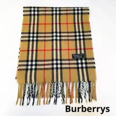 Burberrys バーバリー ノバチェック ウール マフラー キャメル 英国製