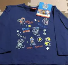 新品 パウパトロール 長袖Tシャツ ネイビー 120cm