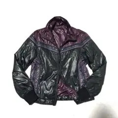 平成ギャル 光沢ナイロン リブブルゾン V系 PUNK お兄系 短丈 グランジ