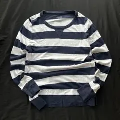 00s OLD GAP ボーダー　ロンT シティボーイ　y2k 短丈