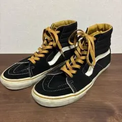VANS SK8-HI ブラック／イエロー　US9 27cm