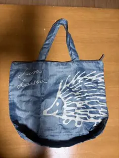 Lisa Larson エコバッグ ハリネズミ ブルーのサムネイル