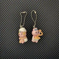 美品【おぱんちゅうさぎ】たべものいっぱいマスコット2点セット