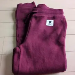 H＆М　裏起毛スウェットパンツ　ボルドー5-6Y 120