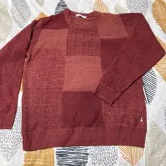 赤 ニット セーター