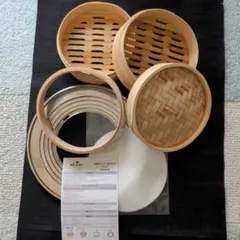 中華せいろ 5点セット 直径21cm　シリコン製せいろシート5枚付きのサムネイル