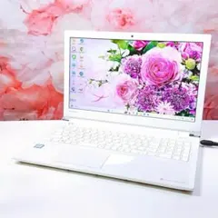 新品爆速SSD✨カメラ windows11✨ノートパソコン オフィス 薄型 白