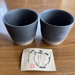 常滑焼 黒色陶器 湯飲み 2個組 5セット　計10個
