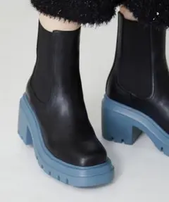 一点限りORiental TRaffic カラーサイドゴア厚底ブーツ 31426