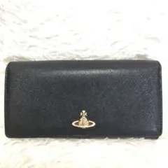 ヴィヴィアンウエストウッド 長財布 オーブ 黒 美品