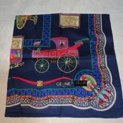《新品》CELINE 馬車プリント ハンカチ