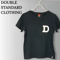 美品 DOUBLE STANDARD CLOTHING DロゴTシャツ 黒 36のサムネイル